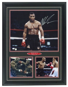 Mike Tyson Autographed Large Framed Photo